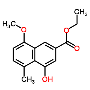 4-羟基-8-甲氧基-5-甲基-2-萘羧酸乙酯结构式_137932-77-5结构式