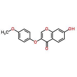 7-羟基-3-(4-甲氧基苯氧基)色烯-4-酮结构式_137987-99-6结构式