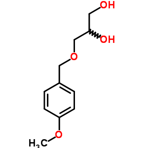 3-(4-甲氧基苄氧基)丙烷-1,2-二醇结构式_13807-95-9结构式