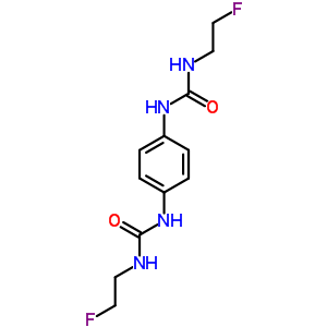 1-(2-氟乙基)-3-[4-(2-氟乙基氨基甲酰氨基)苯基]脲结构式_13907-99-8结构式