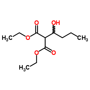 2-(1-羟基丁基)丙二酸二乙酯结构式_13937-10-5结构式