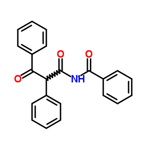n-苯甲酰基-b-氧代-a-苯基-苯丙酰胺结构式_14072-63-0结构式