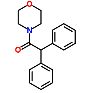 1-(4-吗啉)-2,2-二苯基-乙酮结构式_14135-68-3结构式