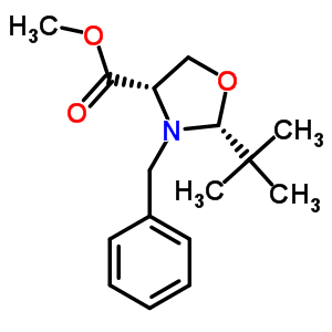(2R,4S)-N-苄基-2-叔丁基噁唑啉-4-羧酸甲酯结构式_145451-89-4结构式