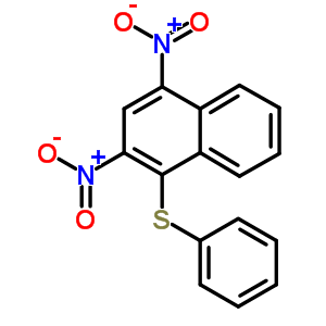 2,4-二硝基-1-(苯基硫代)-萘结构式_14723-61-6结构式