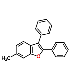 6-甲基-2,3-二苯基-苯并呋喃结构式_14770-90-2结构式