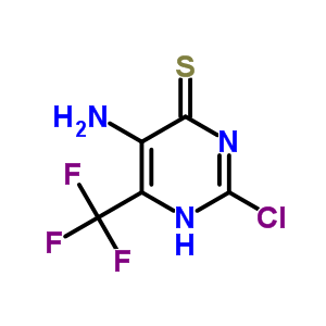 5-氨基-2-氯-6-(三氟甲基)-4(3H)-嘧啶硫酮结构式_1480-67-7结构式