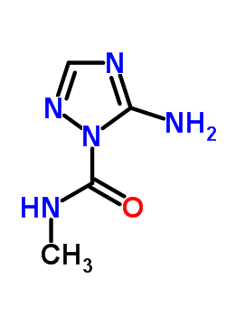 (9ci)-2-氨基-n-甲基-1H-1,2,4-噻唑-1-羧酰胺结构式_1488-96-6结构式