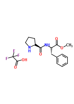 L-脯氨酰-L-苯丙氨酸甲酯三氟乙酸盐(1:1)结构式_149673-08-5结构式