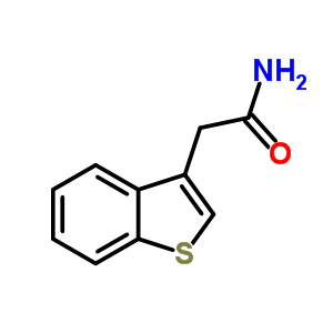 苯并[b]噻吩-3-乙酰胺结构式_1505-58-4结构式