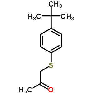 1-[[4-(1,1-二甲基乙基)苯基]硫代]-2-丙酮结构式_15084-80-7结构式