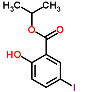 2-羟基-5-碘苯甲酸异丙酯结构式_15125-87-8结构式