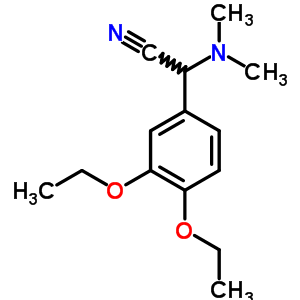 a-(二甲基氨基)-3,4-二乙氧基-苯乙腈结构式_15189-93-2结构式