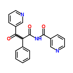 b-氧代-a-苯基-N-(3-吡啶羰基)-3-吡啶丙酰胺结构式_15231-14-8结构式