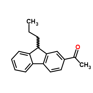 1-(9-丙基-9H-芴-2-基)-乙酮结构式_15263-35-1结构式