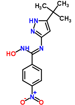 N-(5-tert-butyl-2h-pyrazol-3-yl)-4-nitrobenzamide oximeStructure,152828-23-4Structure N-(5-tert-butyl-2h-pyrazol-3-yl)-4-nitrobenzamide oxime Structure,152828-23-4Structure