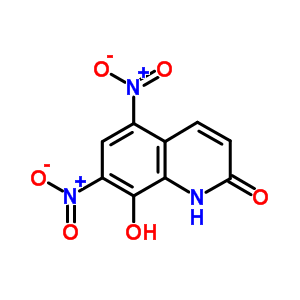 8-羟基-5,7-二硝基-喹诺酮结构式_15450-74-5结构式
