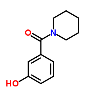 (3-羟基苯基)-1-哌啶基甲酮结构式_15504-60-6结构式