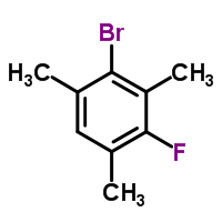 3-溴-2,4,6-三甲基氟苯结构式_1580-05-8结构式