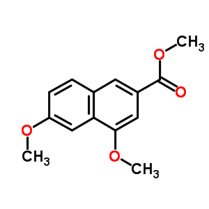 4,6-二甲氧基-2-萘羧酸甲酯结构式_15822-95-4结构式