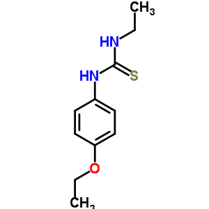 3-(4-乙氧基苯基)-1-乙基-硫代脲结构式_15863-23-7结构式