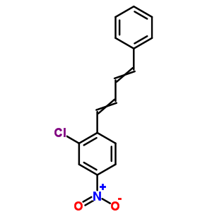 2-氯-4-硝基-1-(4-苯基-1,3-丁二烯-1-基)-苯结构式_15866-69-0结构式