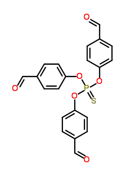 三(4-甲酰基苯氧基)硫代磷酰结构式_159213-45-3结构式
