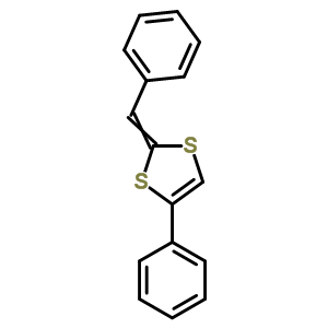 4-苯基-2-(苯基亚甲基)-1,3-二硫醇结构式_15995-11-6结构式