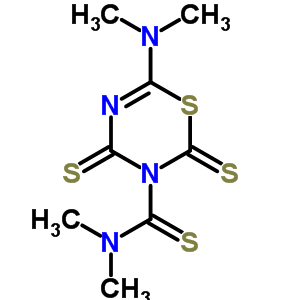 6-(二甲基氨基)-N,N-二甲基-2,4-二硫氧代-2H-1,3,5-噻二嗪-3(4H)-硫代甲酰胺结构式_16011-82-8结构式