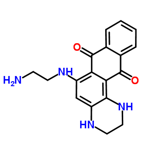 6-[(2-氨基乙基)氨基]-1,2,3,4-四氢-萘并[2,3-f]喹噁啉-7,12-二酮结构式_16013-92-6结构式