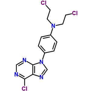 N,N-双(2-氯乙基)-4-(6-氯-9H-嘌呤-9-基)-苯胺结构式_16208-04-1结构式