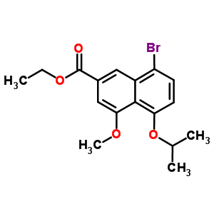 8-溴-4-甲氧基-5-(1-甲基乙氧基)-2-萘羧酸乙酯结构式_162147-18-4结构式