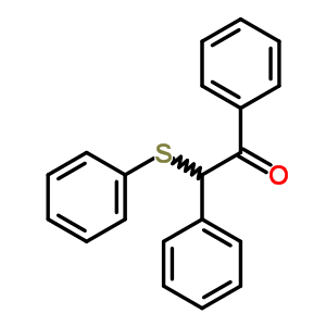 1,2-二苯基-2-(苯基硫代)-乙酮结构式_16222-09-6结构式