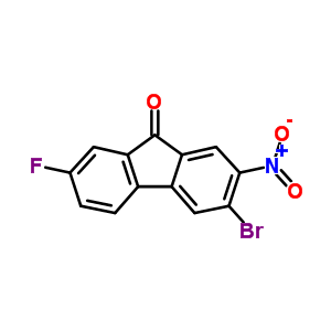 3-溴-7-氟-2-硝基-9H-芴-9-酮结构式_16233-11-7结构式