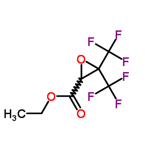 2-Oxiranecarboxylicacid, 3,3-bis(trifluoromethyl)-, ethyl esterStructure,1644-09-3Structure 2-Oxiranecarboxylicacid, 3,3-bis(trifluoromethyl)-, ethyl ester Structure,1644-09-3Structure