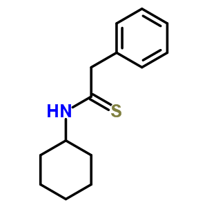 n-环己基苯乙烷硫代酰胺结构式_16525-35-2结构式
