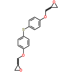 2,2-[硫代双(4,1-亚苯基氧基亚甲基)]双-环氧乙烷结构式_16558-06-8结构式