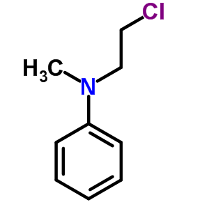 n-(2-氯乙基)-n-甲基-苯胺结构式_1669-85-8结构式