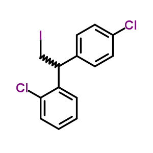 1-氯-2-[1-(4-氯苯基)-2-碘乙基]-苯结构式_16699-33-5结构式