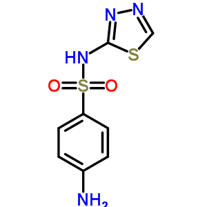 4-氨基-n-1,3,4-噻二唑-2-基-苯磺酰胺结构式_16806-29-4结构式