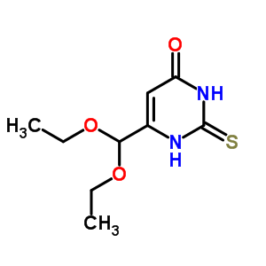 6-(二乙氧基甲基)-2-磺酰基-1H-嘧啶-4-酮结构式_16953-49-4结构式