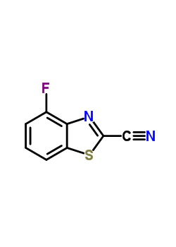 (9ci)-4-氟-2-苯并噻唑甲腈结构式_169776-13-0结构式