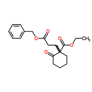 1-(乙氧基羰基)-2-氧代环己烷丙酸苯甲酯结构式_17033-58-8结构式