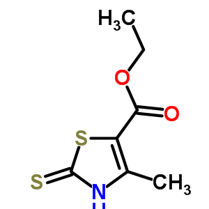 2-疏基-4-甲基-5-噻唑羧酸乙酯结构式_17309-13-6结构式