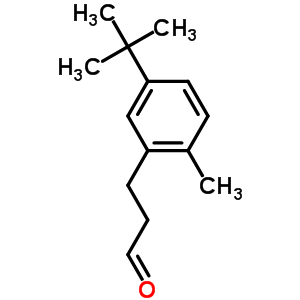 5-(1,1-二甲基乙基)-2-甲基-苯丙醛结构式_173445-62-0结构式