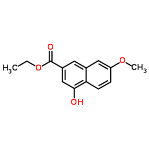 4-羟基-7-甲氧基-2-萘羧酸乙酯结构式_173483-53-9结构式