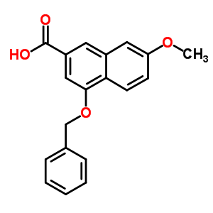7-甲氧基-4-(苯基甲氧基)-2-萘羧酸结构式_173483-55-1结构式