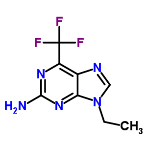 9-乙基-6-(三氟甲基)嘌呤-2-胺结构式_1736-96-5结构式