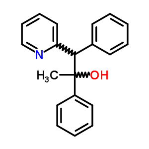 1,2-二苯基-1-吡啶-2-基-丙烷-2-醇结构式_17433-73-7结构式