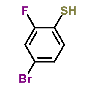 4-溴-2-氟硫代苯酚结构式_174414-93-8结构式